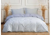Постельное белье сатин Premium Lotus Home - Timeless Blue (Турция), семейный
